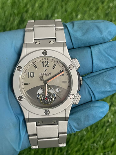 Hublot Genève Quartz Luxury Watch – Silver Edition