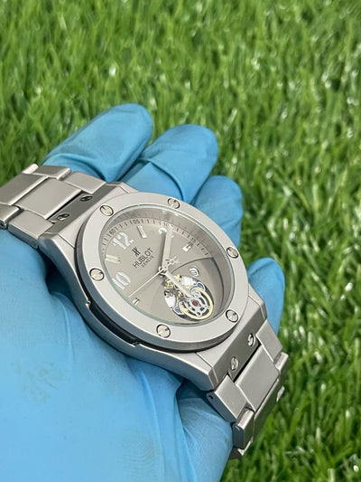 Hublot Genève Quartz Luxury Watch – Silver Edition