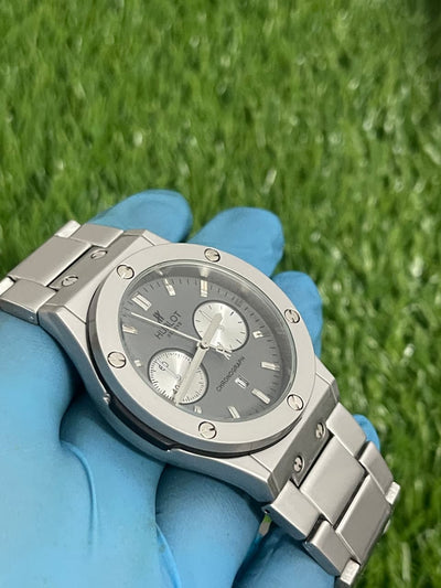Hublot Genève Quartz Luxury Watch – Silver Edition - Grey