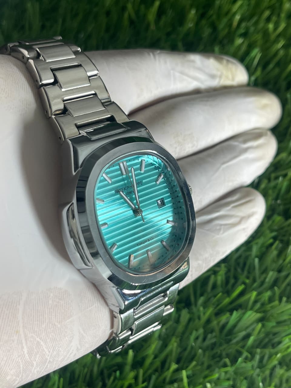Patek Philippe Stainless Steel Iconic Tiffany Blue Dial
