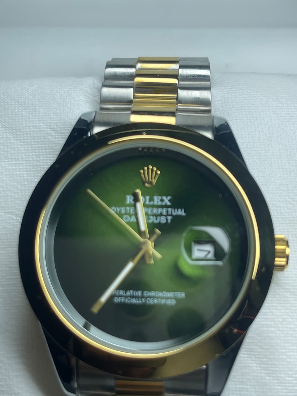 Rolex Two-Tone Datejust Style (Deep Green)