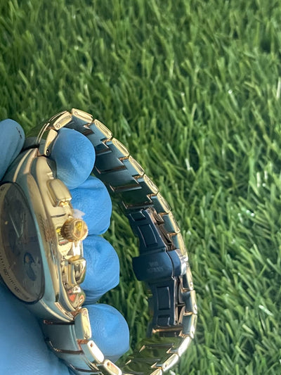 SUPLEON Men's All-Gold Chronograph Style Luxury Watch