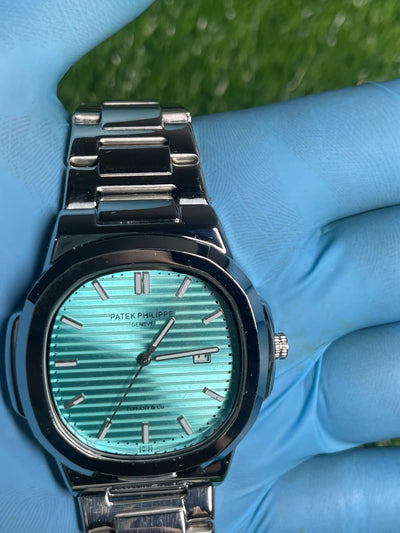 Patek Philippe Stainless Steel Iconic Tiffany Blue Dial