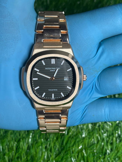 Patek Philippe Black-On-Gold Quartz
