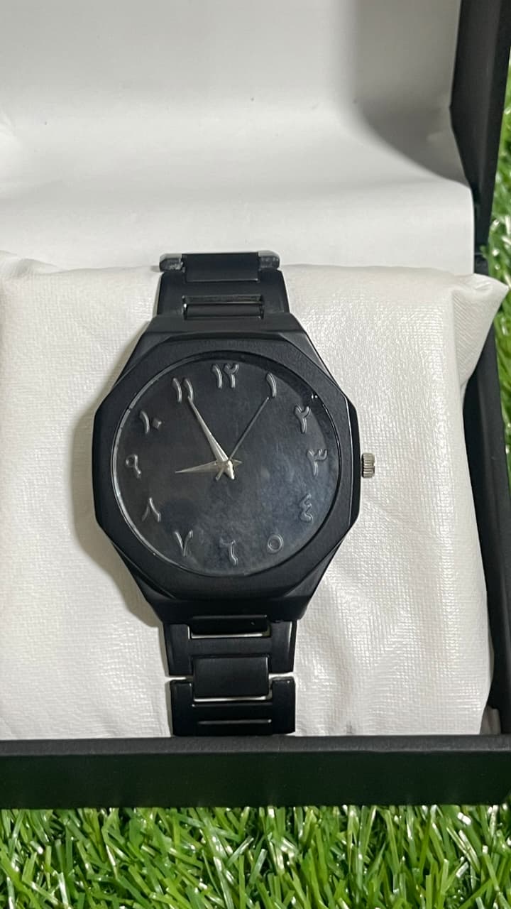 Black Aura Steel Body With Arabic Dial