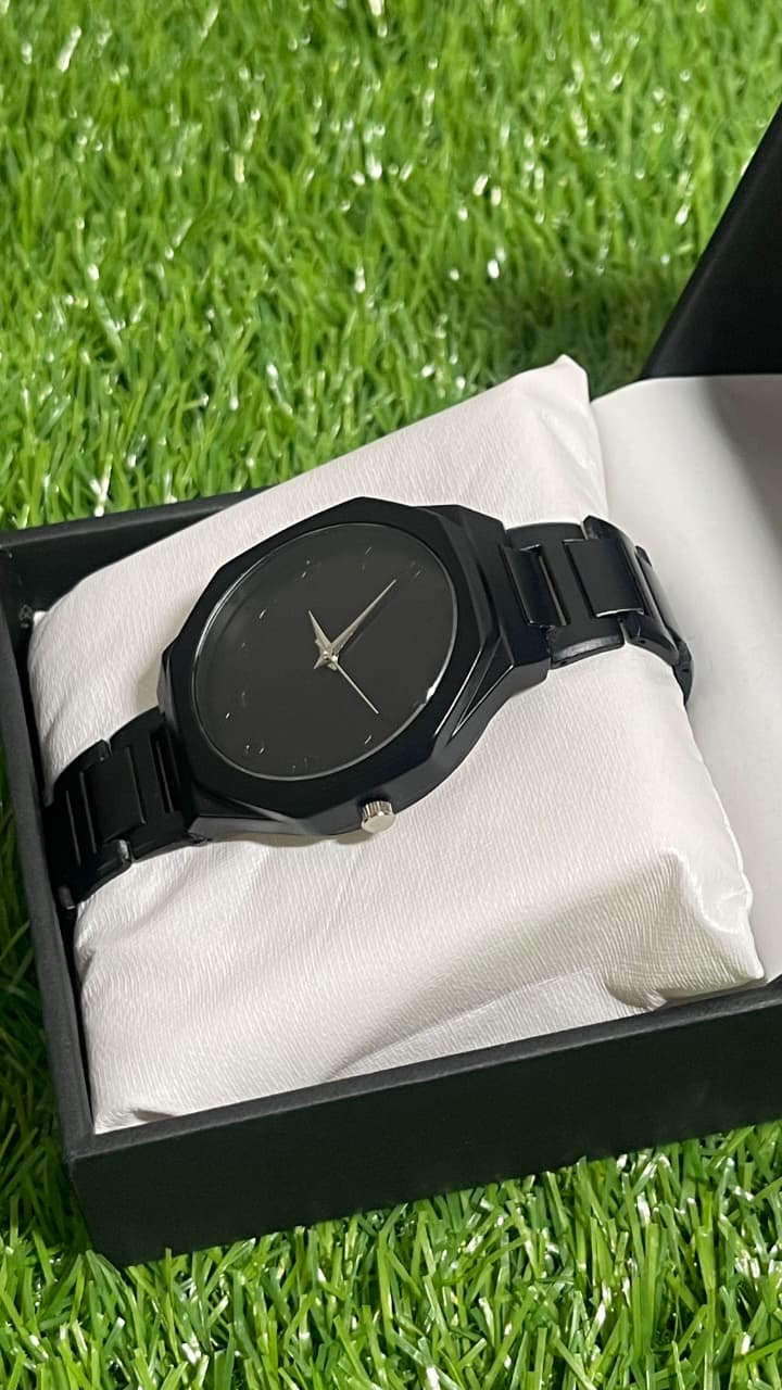 Black Aura Steel Body With Arabic Dial