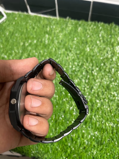 Black Aura Steel Body With Arabic Dial