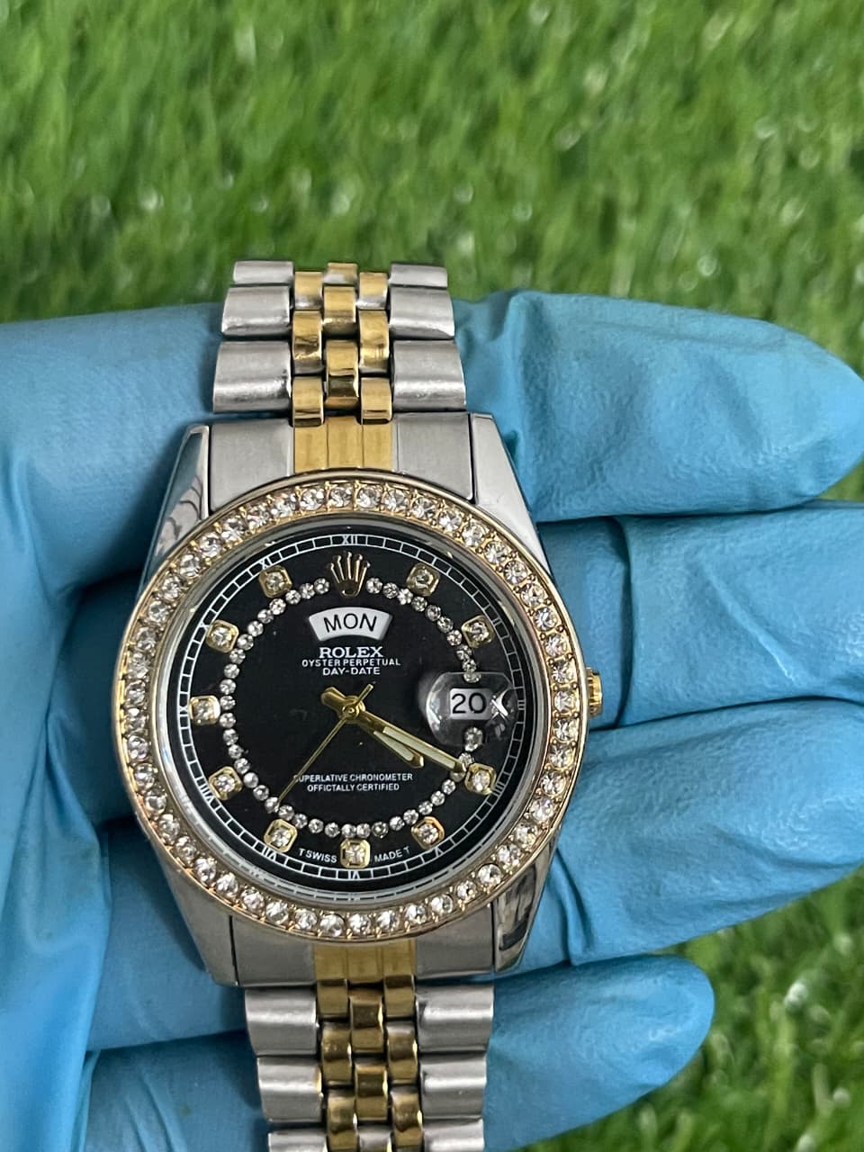 Rolex Diamond-Accented Two-Tone Luxury Watch