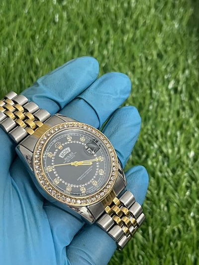 Rolex Diamond-Accented Two-Tone Luxury Watch